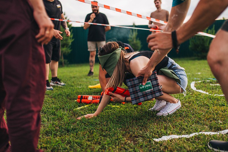 Тимбилдинг на свежем воздухе в Yekaterinburg ко Дню строителя